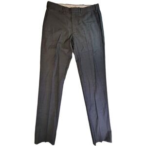 Brooks‎ Brothers Milano Gray Wool Dress Pants Menswear Business Career W34